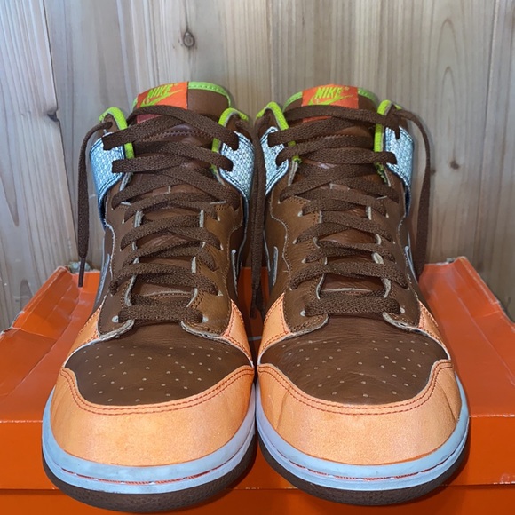 2007 Nike dunk high premium orange blaze - Picture 8 of 16